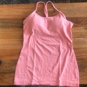 Lululemon Power Y tank, pink, size 8